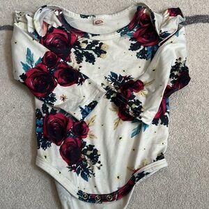 Floral Long Sleeve Bodysuit